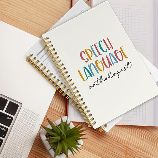 Speech Therapy Gifts Journal Notebook, School Psychologist, Speech Therapist Gift for Mental Health, School Counselor Hardcover Spiral Notebook 5.5x8.3 Inch
