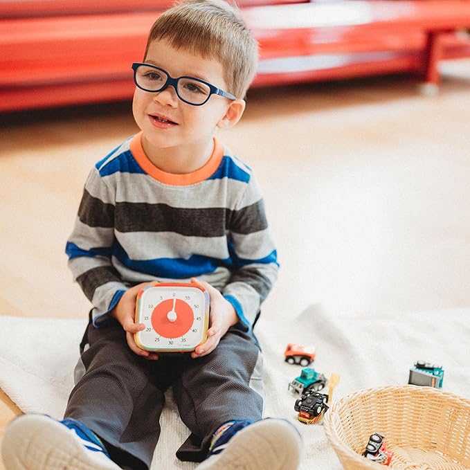 Time Timer MOD Tie Dye — Special Edition — Visual Timer for Kids Classroom Learning, Elementary Teachers Desk Clock, Homeschool Study Tool and Office Meetings with Silent Operation (Tie Dye)