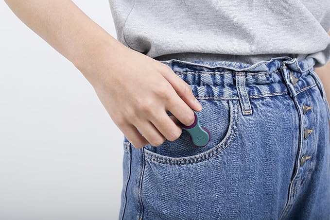 Yogi Fidget Toy – Silent Sensory Spinner for Adults & Kids – Stress Relief Fidgets for ADHD, Anxiety – Fidget Toys for Adults – Includes 5 Finger-Fit Rings – Work, School & Travel – Aurora