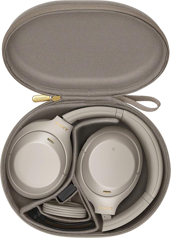 Sony WH-1000XM4 Wireless Premium Noise Canceling Overhead Headphones with Mic for Phone-Call and Alexa Voice Control, Silver WH1000XM4