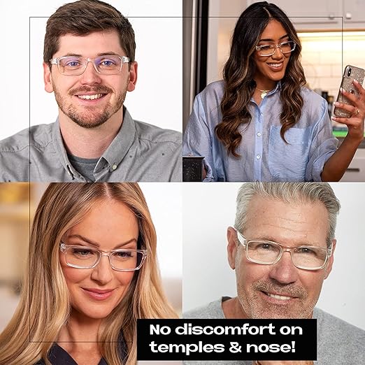 Readerest Blue Light Blocking Glasses – Computer Eyewear, UV Protection, Eye Strain & Glare Reduction, Lightweight Frame