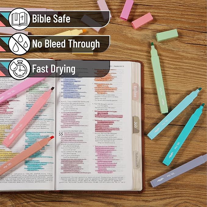 Mr. Pen- Aesthetic Highlighters, 10 pcs, Chisel Tip, Pastel Colors, Cute Highlighters Assorted Colors, Back to School Supplies