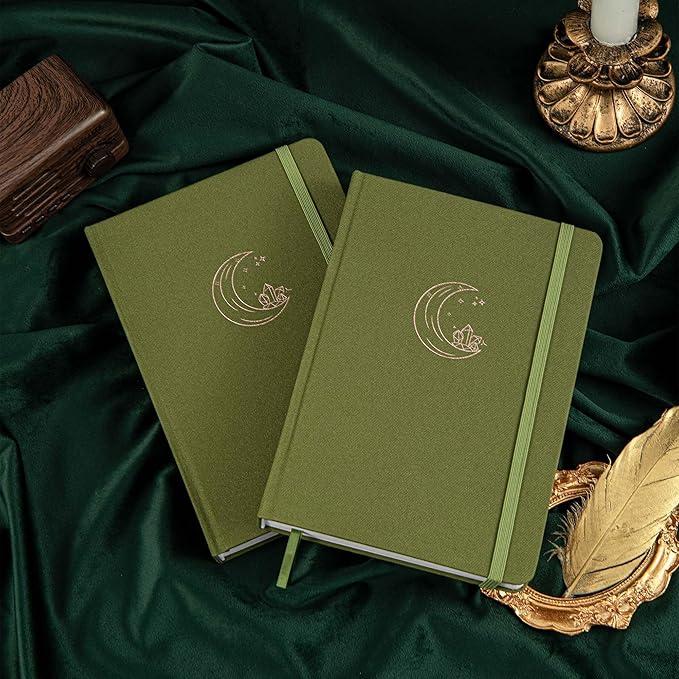 Bullet Dotted Journal, No Bleed Thick 160gsm Dotted Journal, A5 Dot Notebook, 5.8 X 8.2 IN, Hardcover Notebooks for Personal Organizers