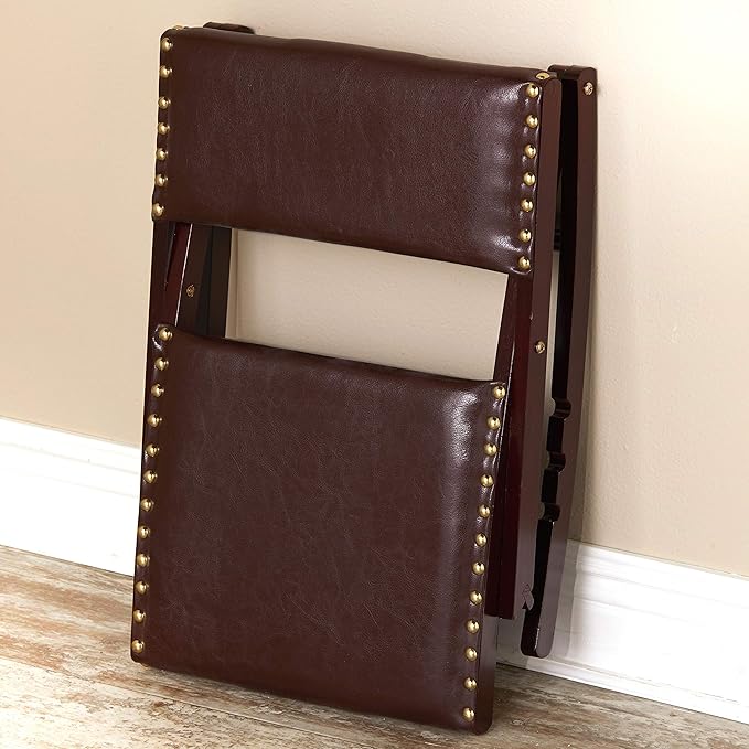 Foldable Upholstered Rocking Footrests - Brown