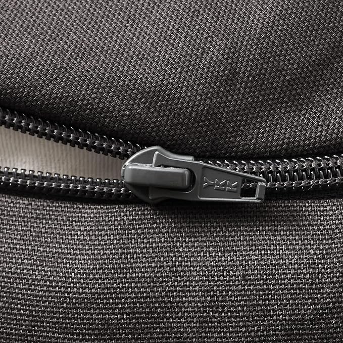 Zafu Meditation Cushion, 15" Round Buckwheat Yoga Pillow with Organic Cotton Cover