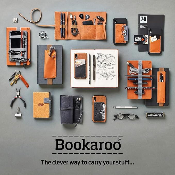 IF Bookaroo Notebook A5, Journal - Navy, Classic Ruled Notebook, Hard Cover with Soft PU, (A5) 21.5 x 13.5cm, 192 Pages