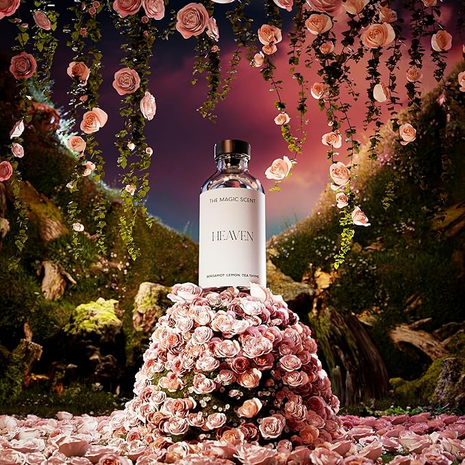 Heaven Diffuser Oil Scent - Cold-Air & Ultrasonic Fragrance Oil for Diffuser Inspired by The Aria Hotel, Las Vegas - Essential Oils for Diffusers Aromatherapy - 8.5 fl oz, 250 mL