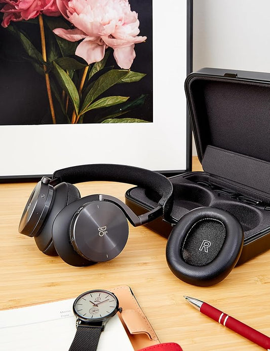 Bang & Olufsen Beoplay H95 Premium Comfortable Wireless Active Noise Cancelling (ANC) Over-Ear Headphones with Protective Carrying Case, RF, Bluetooth 5.1, Black