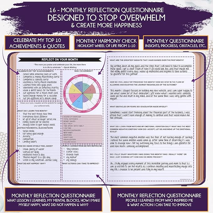 2025-2026 Planner Weekly and Monthly | 16-Month Life Planner to Increase Focus & Productivity | Reduce Overwhelm & Achieve Your Biggest Goals | Include Gift Box & Stickers | Sep 2025-Dec 2026