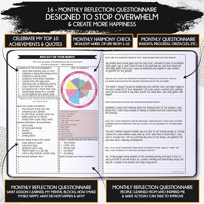2025-2026 Planner Weekly and Monthly | 16-Month Life Planner to Increase Focus & Productivity | Reduce Overwhelm & Achieve Your Biggest Goals | Include Gift Box & Stickers | Sep 2025-Dec 2026