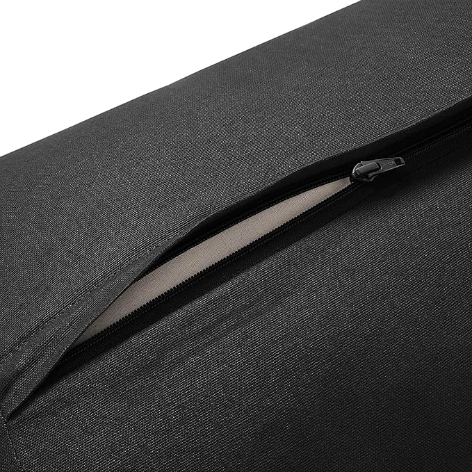 Yoga Meditation Cushion, 25" x 12" Rectangular Bolster with Organic Cotton Cover