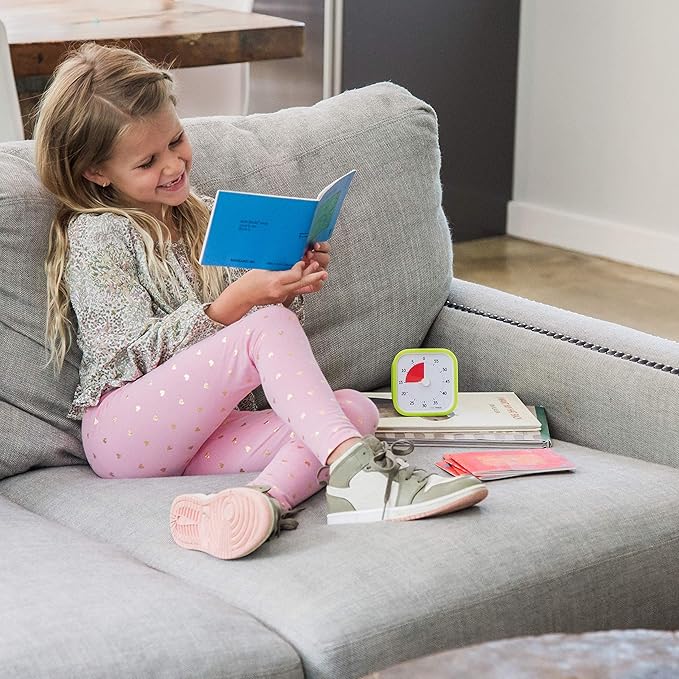 TIME TIMER 60 Minute MOD Education Edition — Visual Timer for Kids Classroom Learning, Elementary Teachers Desk Clock, Homeschool Study Tool and Office Meetings with Silent Operation (Lime Green)