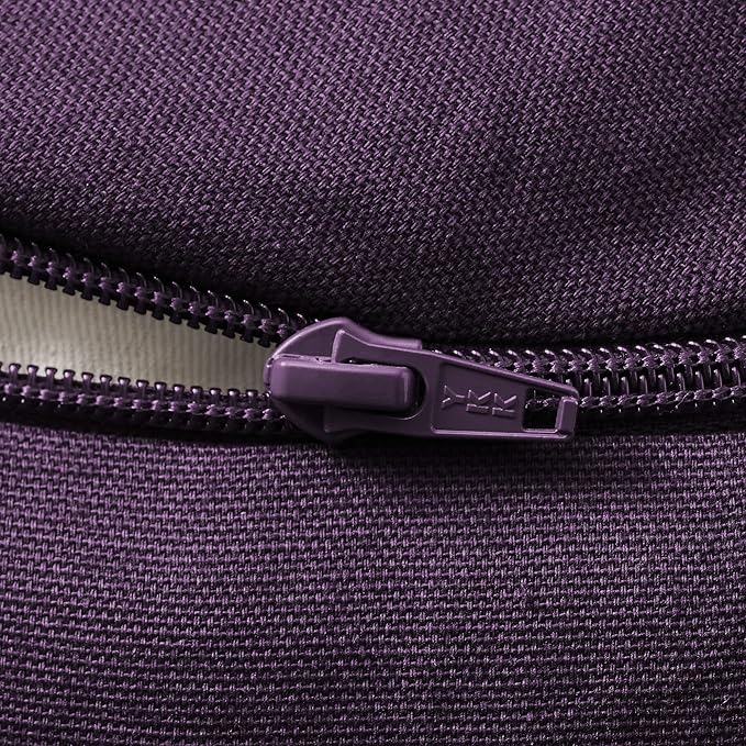 Zafu Meditation Cushion, 15" Round Buckwheat Yoga Pillow with Organic Cotton Cover