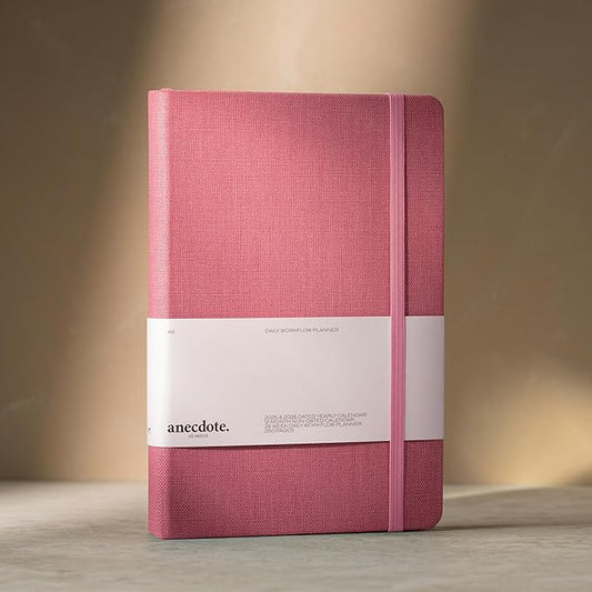 Anecdote 2026 Planner: A Monthly, Weekly & Daily Planner 2026 for Planning Your Success - A5 Size Hardcover Start Anytime and Achieve your Goals - Blossom Pink