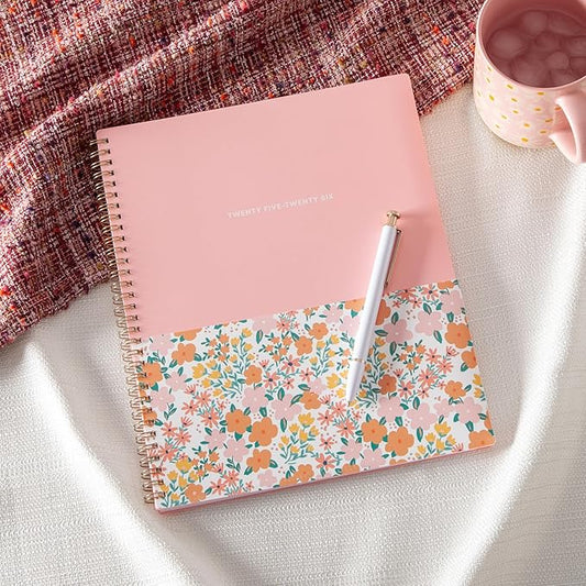 Blue Sky 2025-2026 Academic Year Weekly and Monthly Planner Calendar, July 2025 - June 2026, 12-Month, 8.5" x 11", Flexible Cover With Pocket, Wirebound, Storage Pocket, Catira