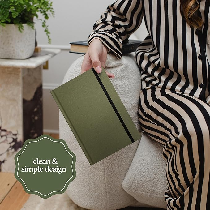 Undated Daily Planner for Productivity & Work – Hardcover, 120 Days, with Habit Tracker & Goal Setting. Monthly, weekly & daily work planner. Start Anytime (Forest)