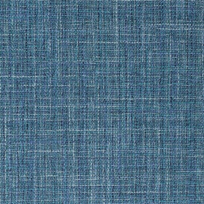 Sweet Home Collection Chair Cushion Memory Foam Pads with Ties Honeycomb Pattern Slip Non Skid Rubber Back Rounded Square 16" x 16" Seat Cover, 12 Pack, Aria Blue 4 Pack