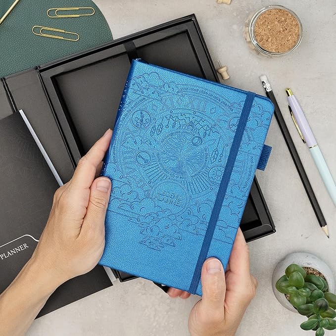 Legend Weekly Planner Premium – Undated Weekly, Monthly & Budget Planner – Life Organizer for Time Management & Productivity, A5 (Mystic Blue)