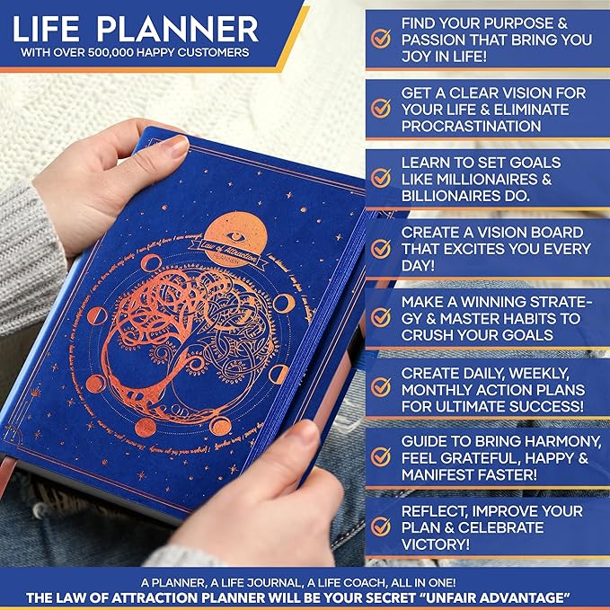 2025-2026 Planner Weekly and Monthly | 16-Month Life Planner to Increase Focus & Productivity | Reduce Overwhelm & Achieve Your Biggest Goals | Include Gift Box & Stickers | Sep 2025-Dec 2026