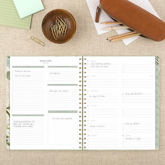 Cambridge 2026 Planner, Weekly & Monthly, 8.5" x 11", Large, Pen+Pillar, Garden Rose (PP23-905-26)
