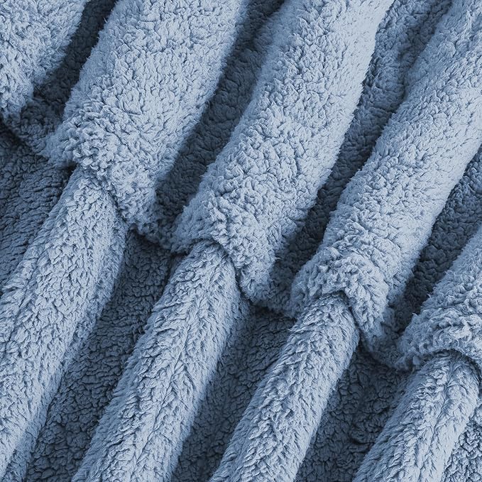 Electric Heated Blanket 6 Heating Settings & 10H Auto Off Full 72×84 Ultra-Soft Warm Machine Washable Home Office Light Blue