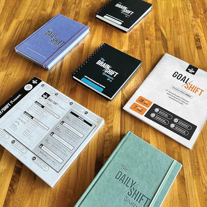 The Behavior Shift Goal Shift Planner - Undated Goal Setting tool & Life Planner - Productivity journal & Workbook with Checklist - 7 Week Self Improvement & Weekly Progress Tracker