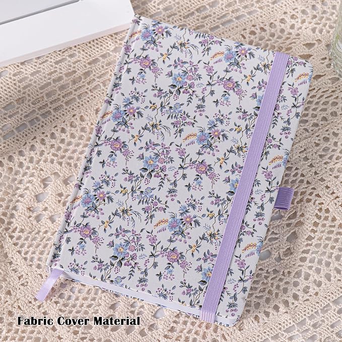 TIEFOSSI Dotted Journal Notebook for Women, A5 Dotted Grid Notebook for Writing, 190 Pages Thick Paper, Travel Daily Journal, for Work Home School, Note Taking, Business, 8.4 X 5.8 In