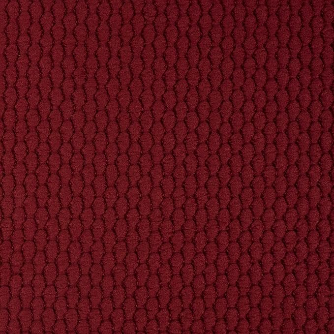 2 Pack Memory Foam Honeycomb Nonslip Back 16" x 16" Chair/Seat Cushion Pad, Wine Burgundy