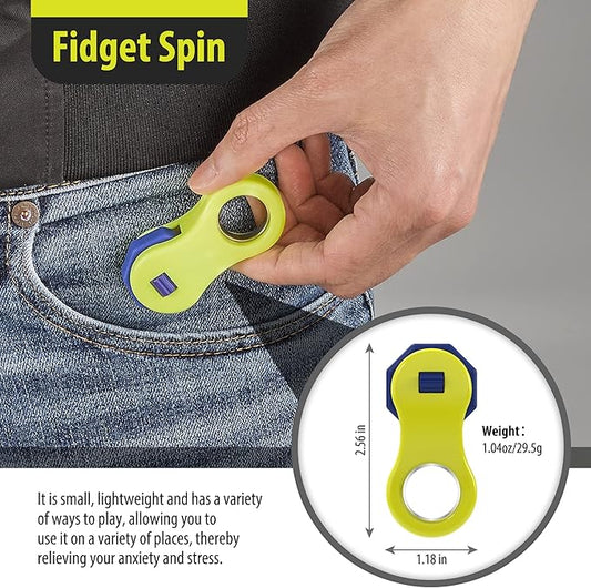 Fidget Toy,Fidget Spinners Toy for Adults and Kids,Gifts Suitable for Children with Autism and ADHD,Quiet Office Desk Toy,Excellent for Relieving Stress and Anxiety Toys (Yellow)