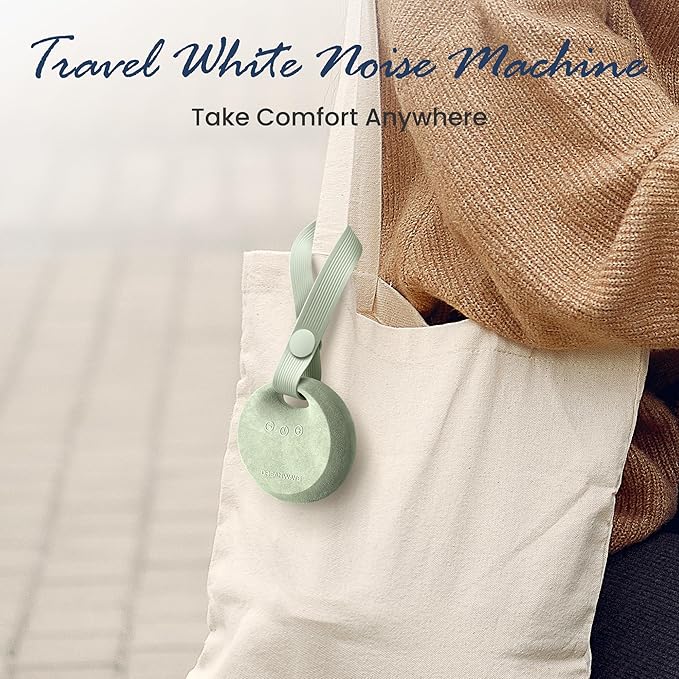 Dekala Dream Waver White Noise Sound Machine Baby Sleep Soother - 30+ Noise Nature Sounds, Portable Travel Noise Maker, 36h Rechargeable Battery, 10 Volumes & 4 Timer for Baby Adult