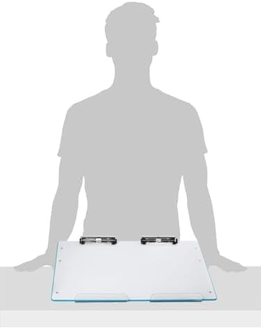 Slant Board for Writing - Adjustable Magnetic Whiteboard & 22° Angle Ergonomic Desk for Reading, Writing, & Drawing for Students, Teachers – Ideal for Posture, Study, & Orientation – Blue