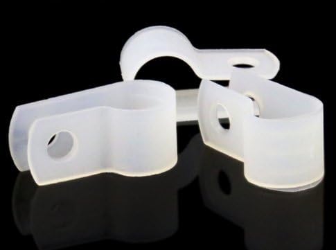 LOKMAN 100 Pack 3/8 Inch Rope Light P-Style Mounting Clips