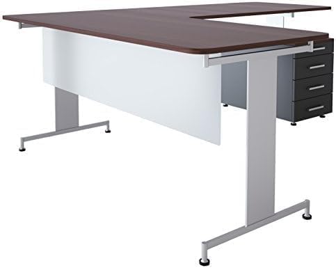 OBEX Table Mounted Modesty Panel Acrylic Desk Privacy Panel & Barrier for Office Cubicle, 12" x 42", Frosted