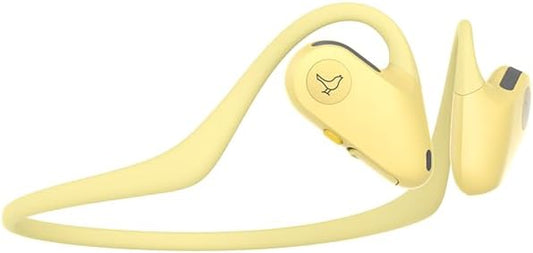 Libratone UP Open Ear Bluetooth Headphones, Weight only 23.5g, dust and Water Resistant, up to 8 Hours of Battery Life, Premium Sound for Workouts and Sports, Dual-mic AI Clear Calls (Yellow)