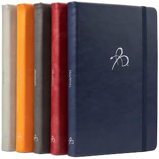 Bright Line Eating Line Journal Notebook, Vegan Leather Journal w/Lay-Flat Binding, Berry Notebook Journal for Women & Men, Writing Journal, Food Journal, Travel Journal, Fitness Journal w/Stickers