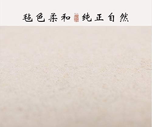 MEGREZ Chinese Calligraphy Drawing Felt Mat, Sumi Xuan Paper Painting Felt Desk Pad for Chinese Calligraphy Writing Japanese Drawing, White, 27.5 x 39.4 inch (70 x 100cm)