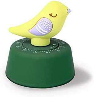 Mechanical Kitchen Timer, Cute Wind Up 60-Minute Manual Countdown for Kids, Classroom, Home, Study and Cooking