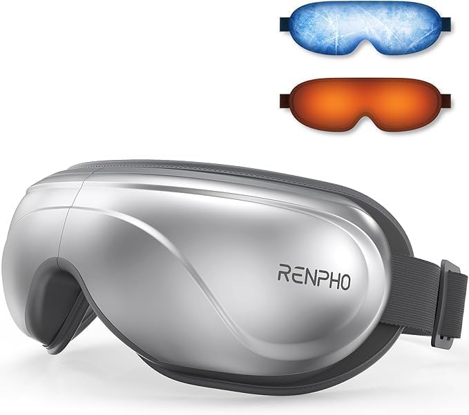 RENPHO Eyeris 2 Eye Massager with Heat and Cooling, Birthday Gifts for Mom Dad Women Men Heated Eye Mask for Reduce Strain Improve Sleep
