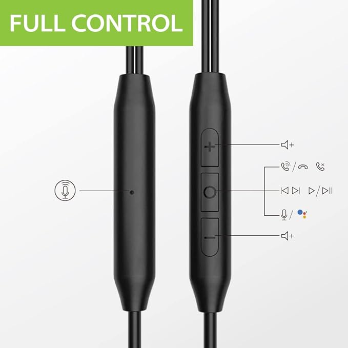 Avantree L171 - Lightning Wired Earbuds with Microphone & in-Line Volume Control, Compatible with Older iPhone 11, 12, 13, 14 Models, MFi Certified Headphones with Ear Hook for Running & Sports