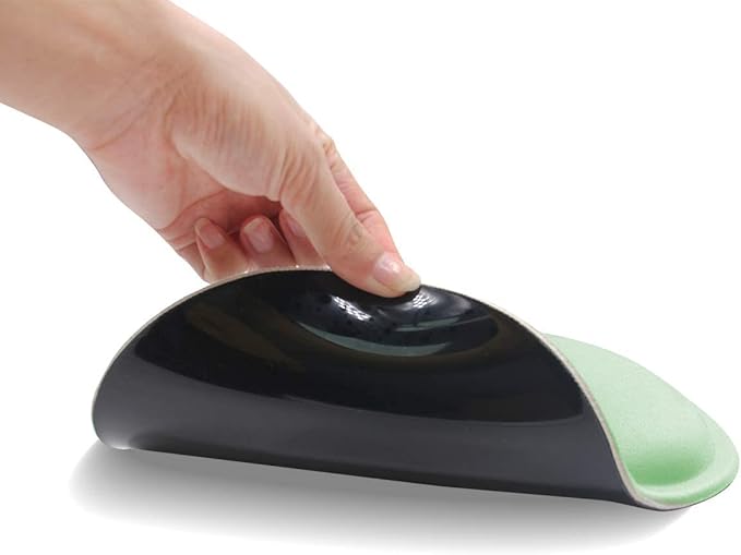 RICHEN Ergonomic Mouse Pad with Wrist Support,Non-Slip Rubber Base for Computer Laptop & Mac,Lightweight Rest for Home,Office & Travel (WRMP-30)