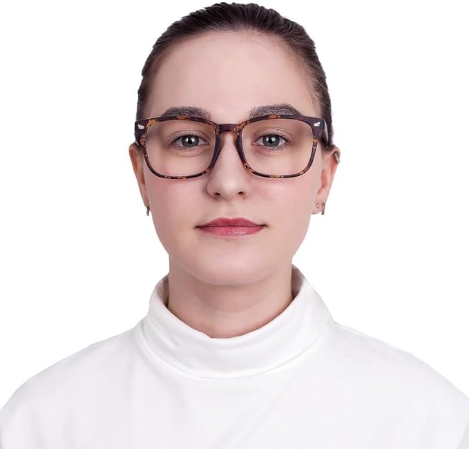 YEIN Bifocal Reading Glasses with Blue Light Blocking Lenses, Bifocal Reader for Women and Men, Vintage Square frame with Spring Hinge (+0.00/+1.00 magnification)