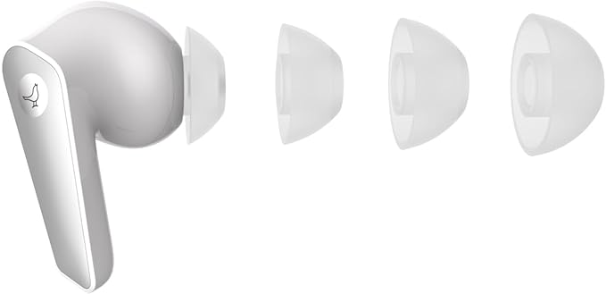 Libratone AIR+ 3 True Wireless in-Ear Headphones, Industry Leading Active Noise Cancelling, 11mm Dynamic Drivers, IP54 Rated dust and Water Resistent, 24 Hours of Battery Life (White)