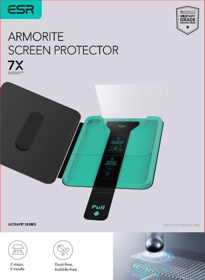 ESR 2 Pack Armorite Screen Protector for iPad Pro 11 Inch M4 2024 (5th Generation), 9H Hardness Tempered Glass Film with UltraFit Tray, Military Grade, HD Clarity, Dust and Bubble Free