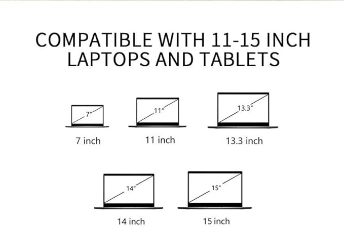 Laptop Stand, Aluminum Light Weight Alloy Silicon Foldable, Ergonomic Aluminum Riser with 7 Adjustable Heights, Compatible with Laptop 10-15.6'' and Tablet