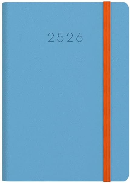 Collins 'Legacy' 14 Month Mid/Academic Year Planner, July 2025-August 2026 Week-to-View Diary, A6 Hard Cover, Blue
