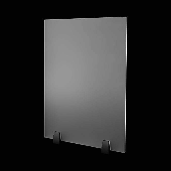 Office Desk Divider 2 pcs, Acrylic Desk Privacy Panels, Frosted Glass Privacy Divider on Desk Partition (24" x 18")