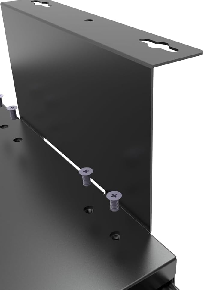 17 Inch Wide Under Desk Lockable Sliding Out Drawer, Pulling Out Secure Storage Organizer Under Desk with a Crossbar Max. 3.2" High at Office or Home, 12 Inch Deep