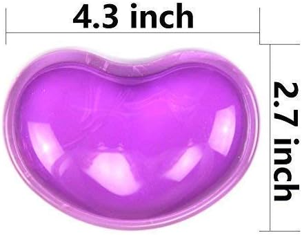Ergonomic Gel Wrist Rest Pad for Mouse, Computer Mouse Wrist Support for Arm Pain Relief, Heart-Shaped Cute Hand Wrist Cushion for Home and Office Working Gaming Anti-Fatigu