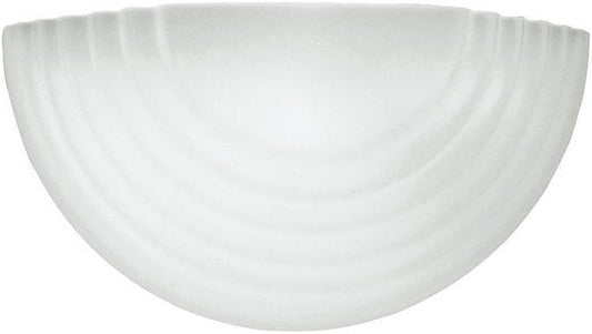 Generation Lighting 4123-15 One-Light Bath or Wall Sconce with Satin White Glass Shade, White Finish