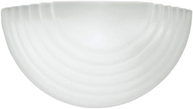 Generation Lighting 4123-15 One-Light Bath or Wall Sconce with Satin White Glass Shade, White Finish